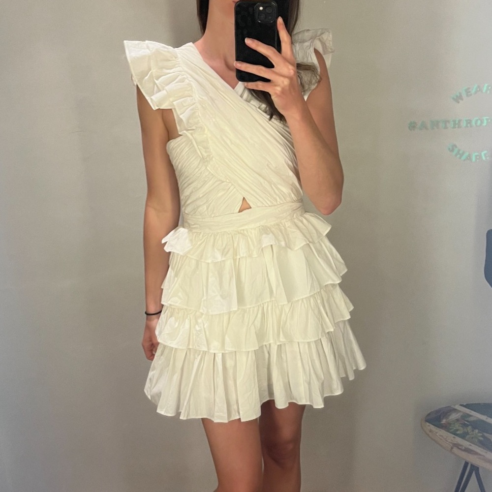 Love the label ruffle dress